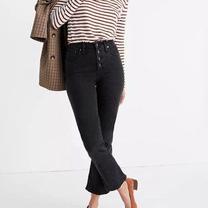 Madewell Cali Demi-Boot Jeans in Bellspring Wash: Button-Front Edition